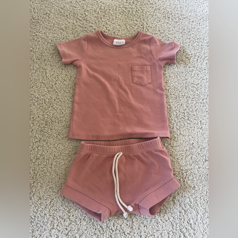 Mebie Baby Pink Set Size 2T